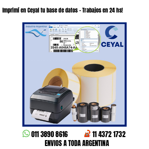 Imprimí en Ceyal tu base de datos – Trabajos en 24 hs!