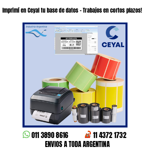 Imprimí en Ceyal tu base de datos – Trabajos en cortos plazos!