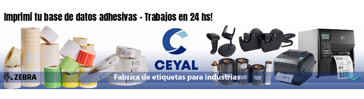 Imprimí tu base de datos adhesivas - Trabajos en 24 hs!
