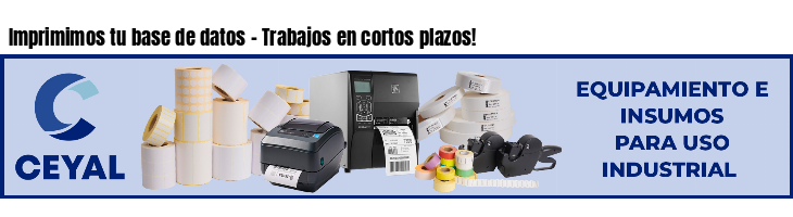 Imprimimos tu base de datos - Trabajos en cortos plazos!