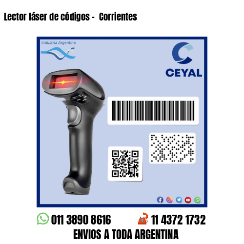 Lector láser de códigos –  Corrientes