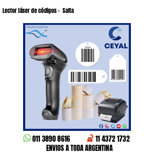 Lector láser de códigos –  Salta