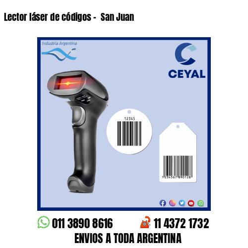 Lector láser de códigos –  San Juan