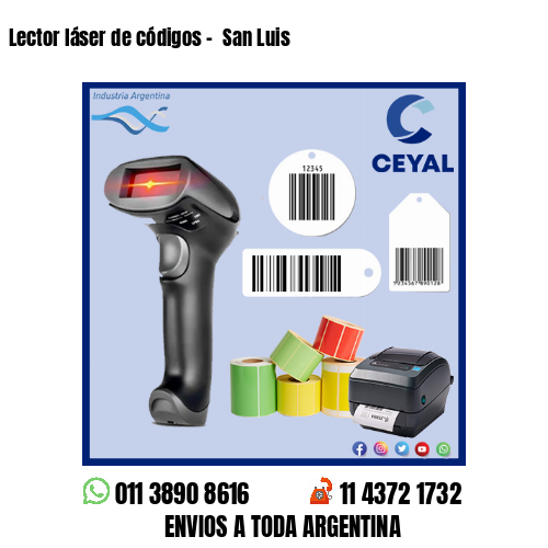 Lector láser de códigos –  San Luis