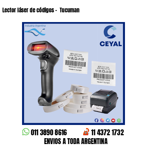 Lector láser de códigos –  Tucuman