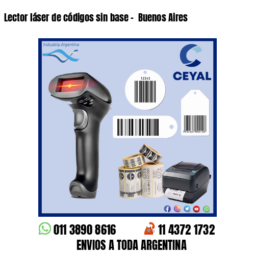 Lector láser de códigos sin base –  Buenos Aires