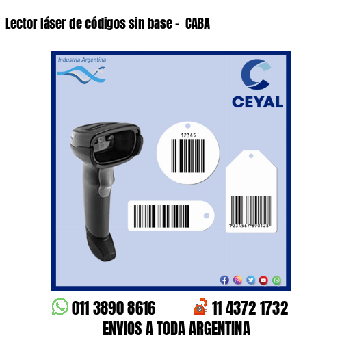 Lector láser de códigos sin base –  CABA