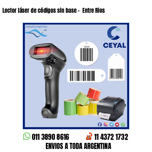 Lector láser de códigos sin base –  Entre Rios