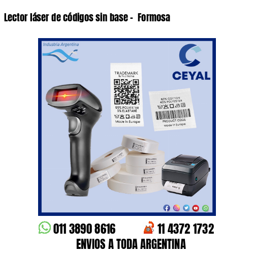 Lector láser de códigos sin base –  Formosa
