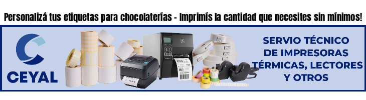 Personalizá tus etiquetas para chocolaterías - Imprimís la cantidad que necesites sin mínimos!