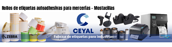Rollos de etiquetas autoadhesivas para mercerías - Mostacillas