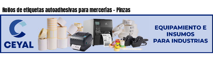 Rollos de etiquetas autoadhesivas para mercerías - Pinzas