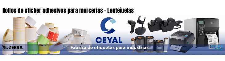 Rollos de sticker adhesivos para mercerías - Lentejuelas