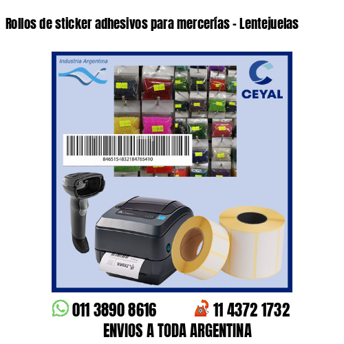 Rollos de sticker adhesivos para mercerías – Lentejuelas