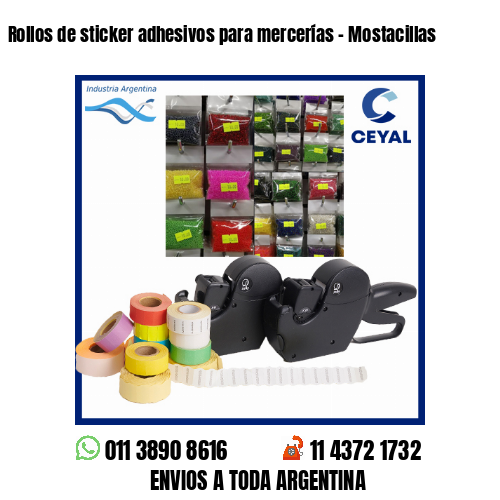 Rollos de sticker adhesivos para mercerías – Mostacillas