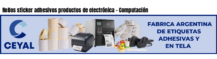 Rollos sticker adhesivos productos de electrónica - Computación