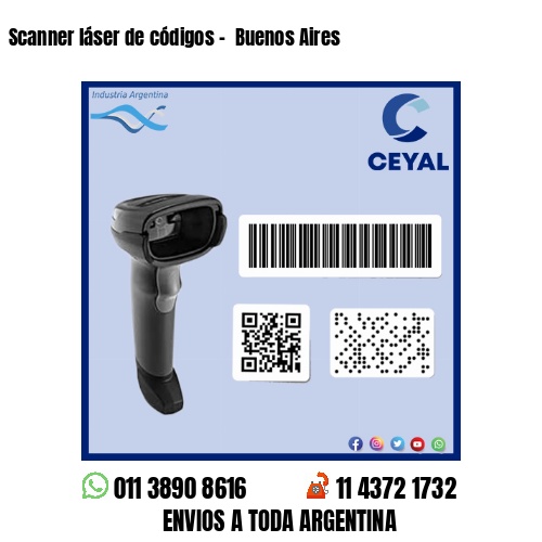 Scanner láser de códigos –  Buenos Aires