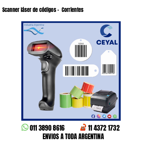 Scanner láser de códigos –  Corrientes