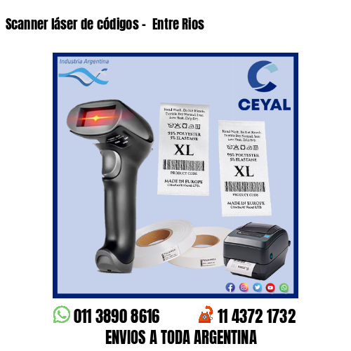 Scanner láser de códigos –  Entre Rios