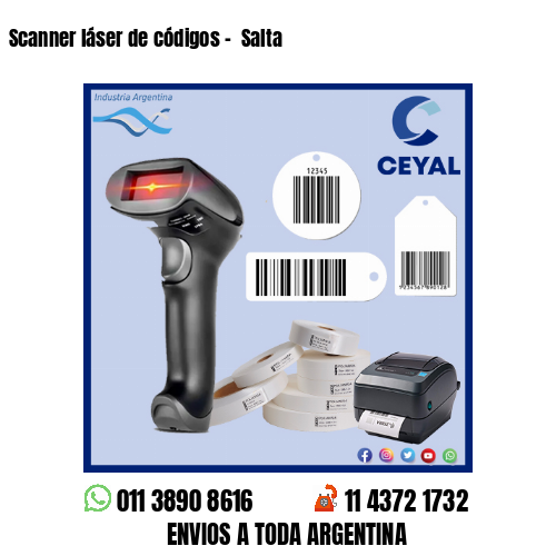 Scanner láser de códigos –  Salta