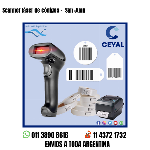 Scanner láser de códigos –  San Juan