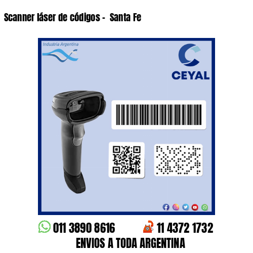 Scanner láser de códigos –  Santa Fe