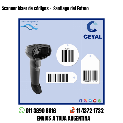 Scanner láser de códigos –  Santiago del Estero