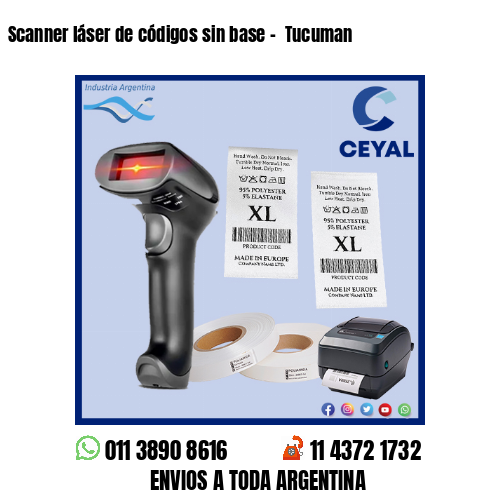 Scanner láser de códigos sin base –  Tucuman