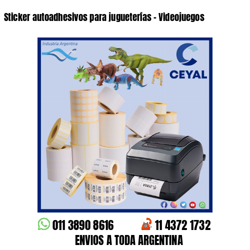 Sticker autoadhesivos para jugueterías – Videojuegos
