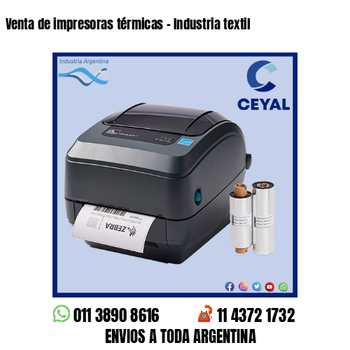 Venta de impresoras térmicas – Industria textil