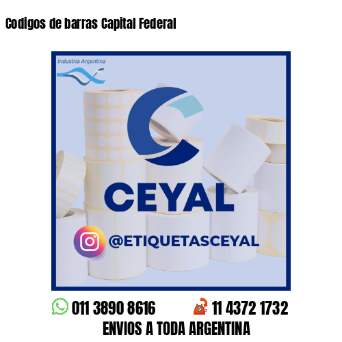 Codigos de barras Capital Federal 