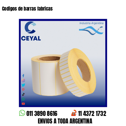 Codigos de barras fabricas