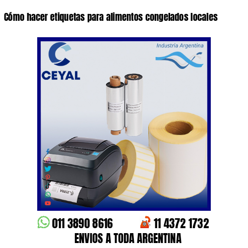 Cómo hacer etiquetas para alimentos congelados locales