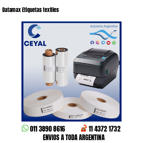 Datamax Etiquetas textiles