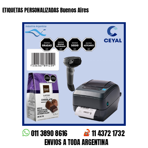 ETIQUETAS PERSONALIZADAS Buenos Aires