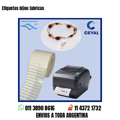 Etiquetas bijou fabricas