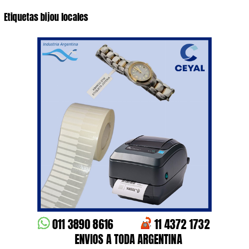 Etiquetas bijou locales