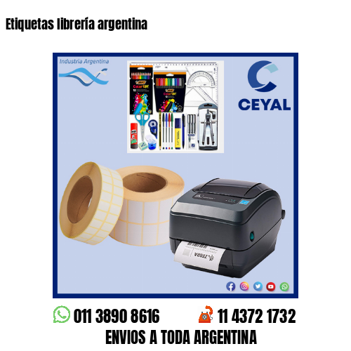 Etiquetas librería argentina