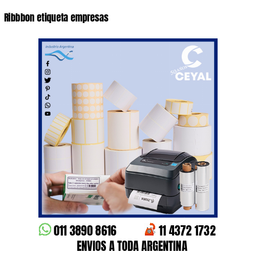 Ribbbon etiqueta empresas