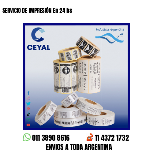 SERVICIO DE IMPRESIÓN En 24 hs