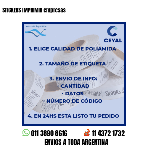 STICKERS IMPRIMIR empresas