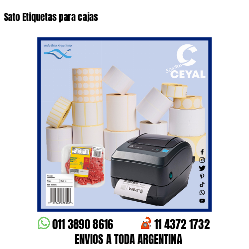 Sato Etiquetas para cajas