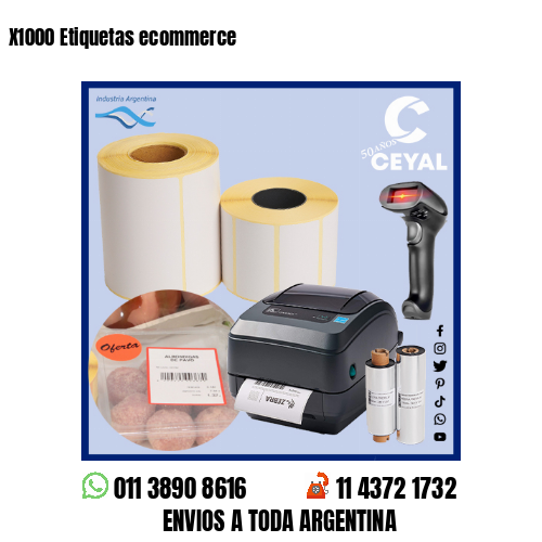 X1000 Etiquetas ecommerce