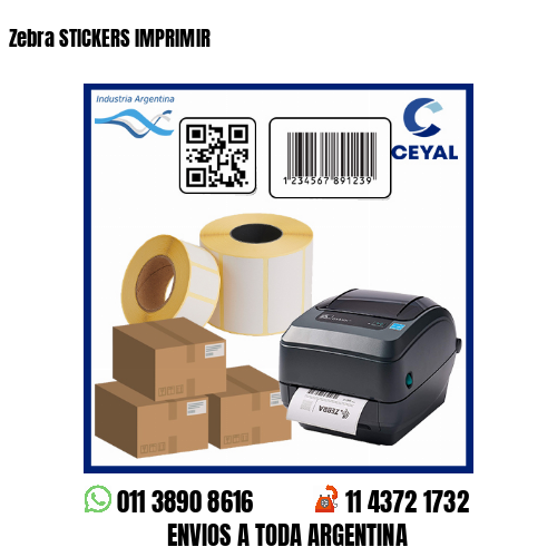 Zebra STICKERS IMPRIMIR