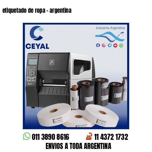 etiquetado de ropa – argentina