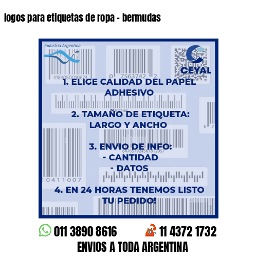 logos para etiquetas de ropa – bermudas