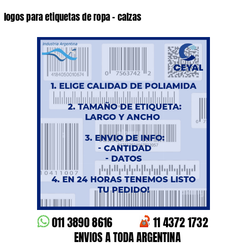 logos para etiquetas de ropa – calzas