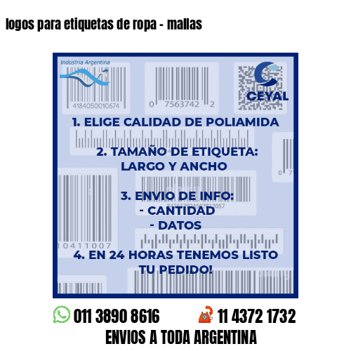 logos para etiquetas de ropa – mallas