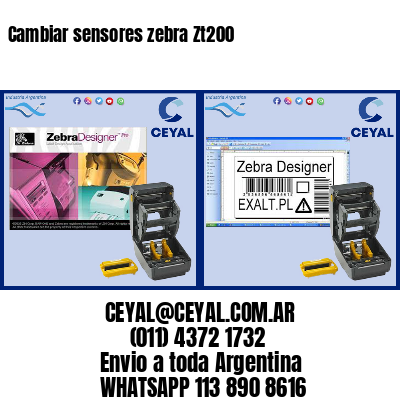 Cambiar sensores zebra Zt200
