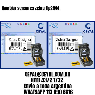 Cambiar sensores zebra tlp2844